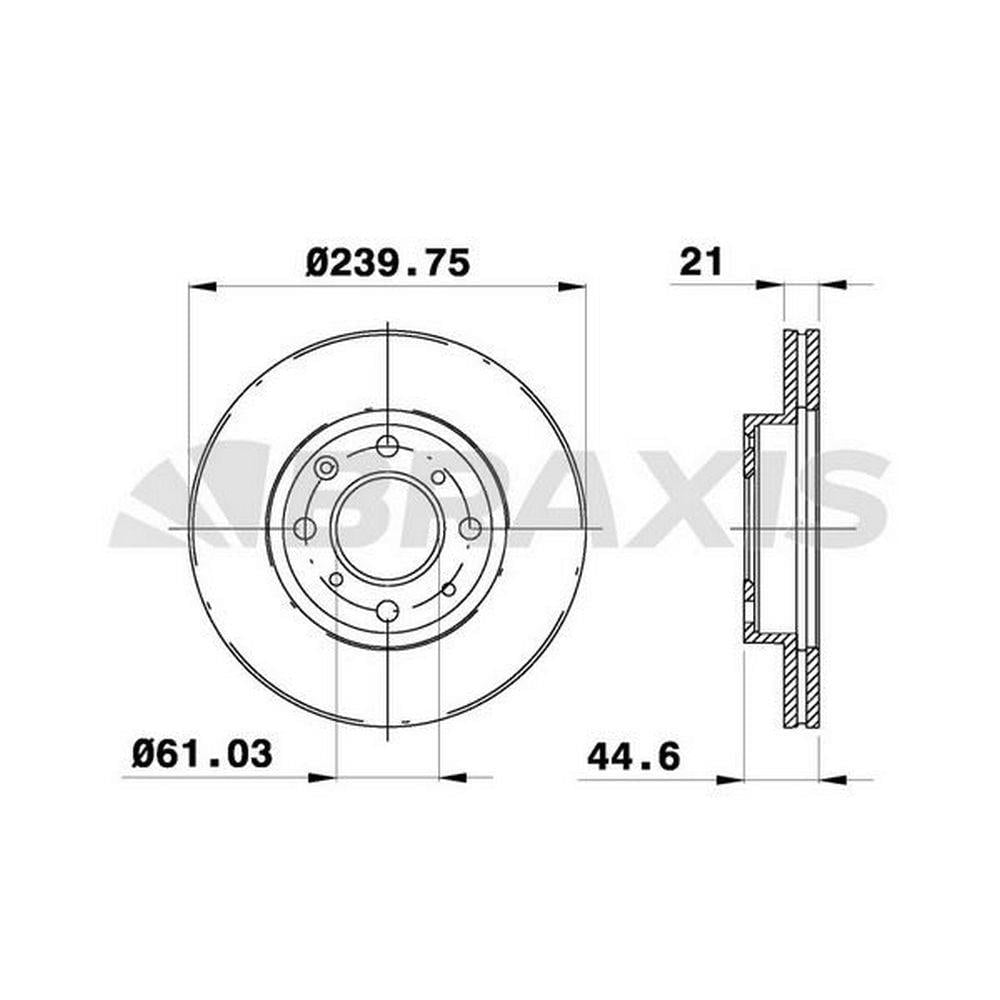 ON FREN DISKI (AYNASI) HAVALI HONDA CIVIC 1.4 1.5 1992-2000 (240X4)