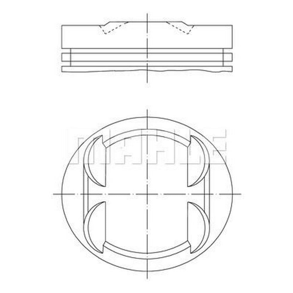 PISTON + SEGMAN 0.50mm (M112.9, 90.40mm) E-CLASS W210 96>03