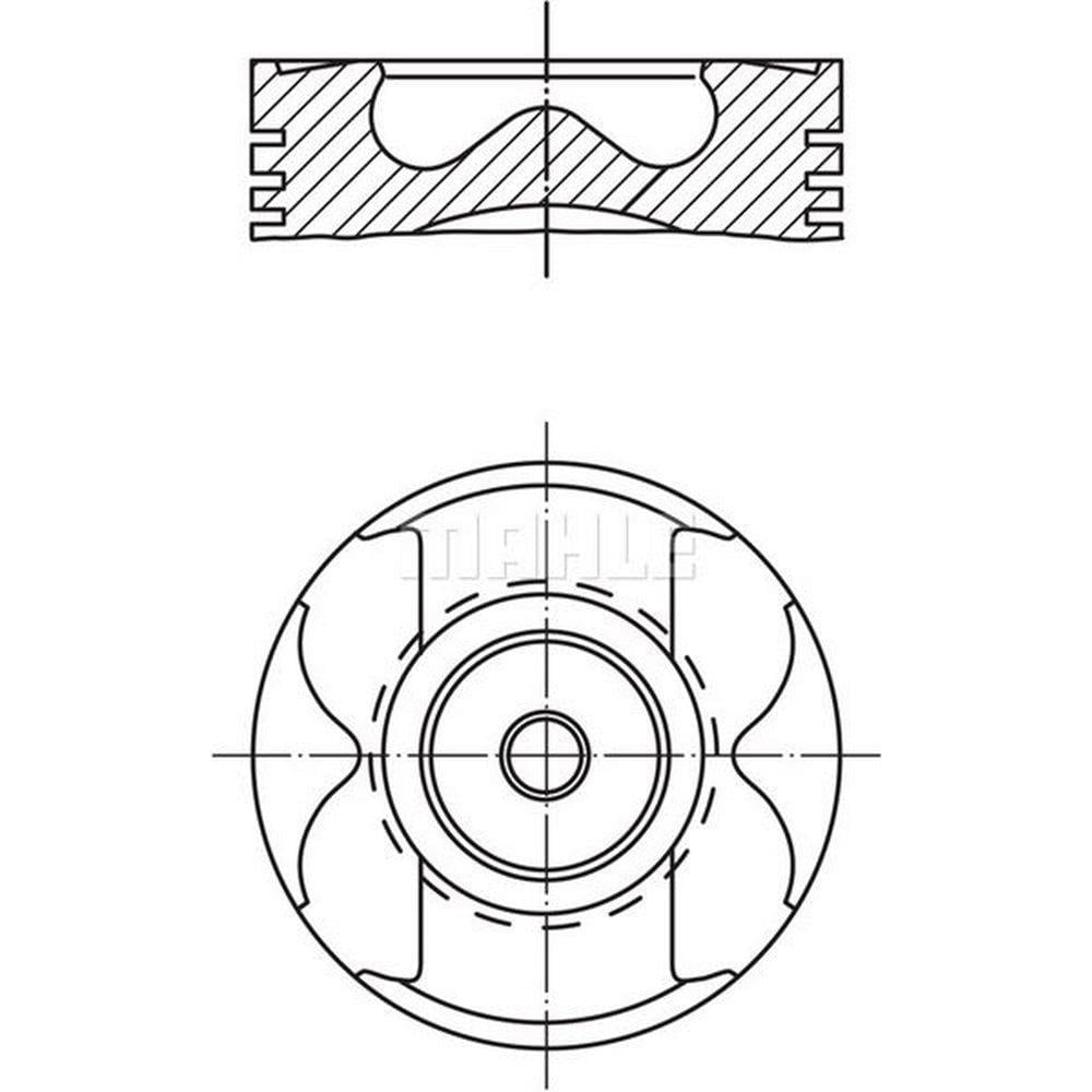 PISTON + SEGMAN 0,50mm (OM651.9, 83,50mm) X156 13> W176 11>18 W246 14>18 W204 10>14 C117 14>19 W212
