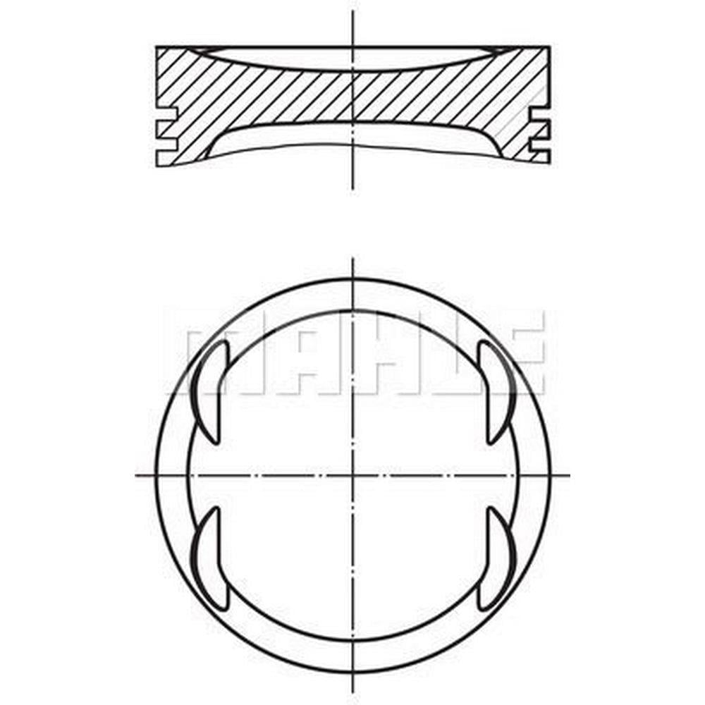 PISTON + SEGMAN STD. (M271 Kompressor, 82,00mm) W203 02>07 CL203 02>08 W204 07>14 S204 07>14