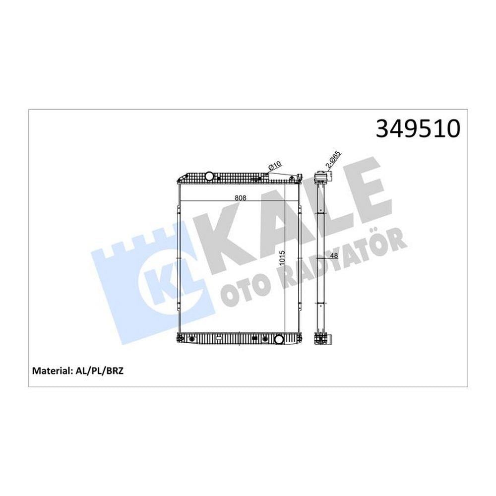 RADYATOR MOTOR MERCEDES BENZ ACTROS (CERCEVESIZ) / (AT)