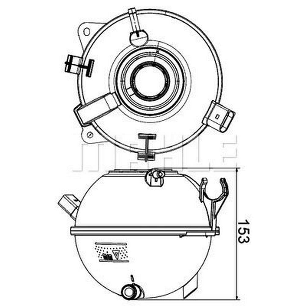 RADYATOR YEDEK SU BIDONU CADDY III BEETLE PASSAT / CC GOLF V VI JETTA SCIROCCO SHARAN TIGUAN TOURAN