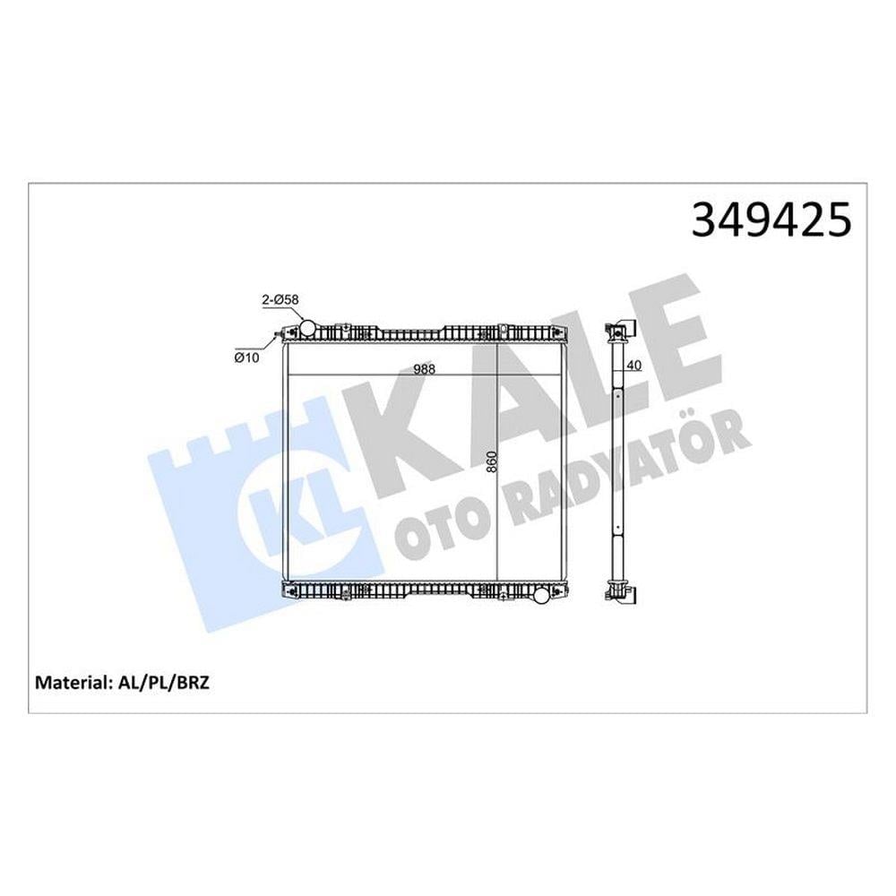 SU RADYATORU SCANIA P-G-R-T SERI 04> P340-P380-P420-P480-P560-G340-G420-G480-R340-R380-R420-R460-R48