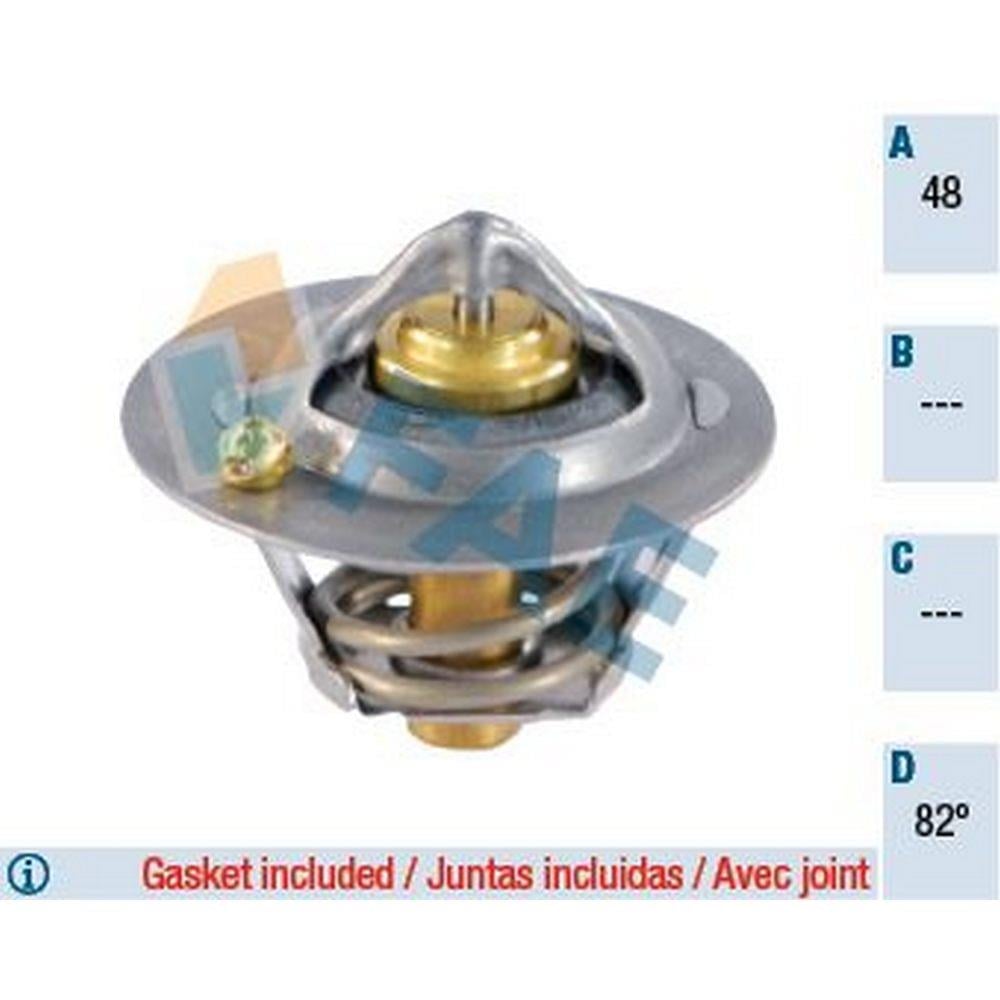 TERMOSTAT (82°) FOCUS 98 /> FOCUS II / III 03 /> FIESTA 01 /> FUSION 01>12 1,25 / 1,4 / 1,6 16V MOND