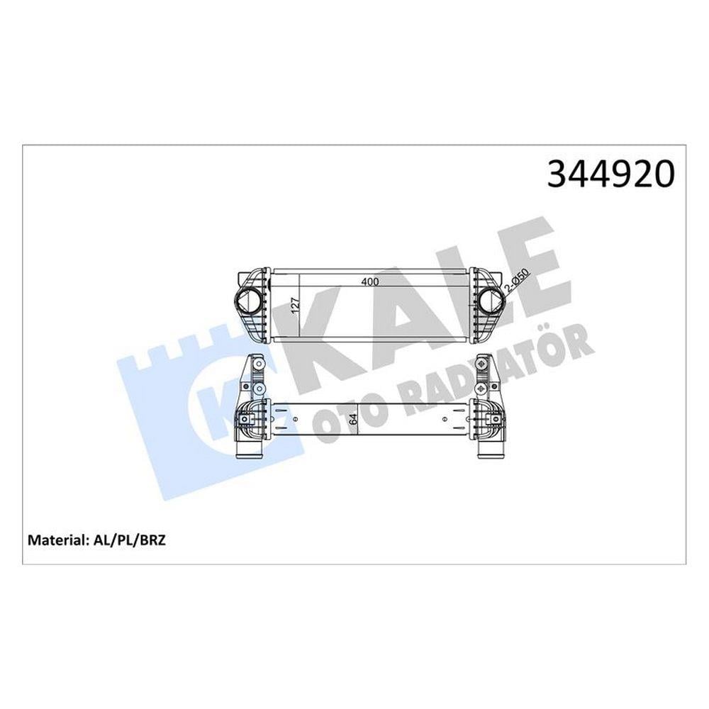 TURBO RADYATORU CONNECT 1.8 TDCI 06>14 AL+PL SYSTEM