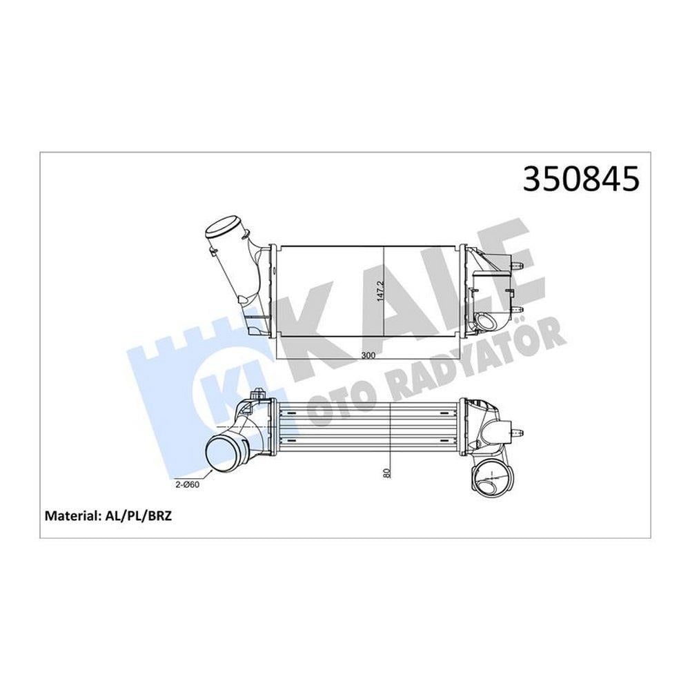 TURBO RADYATORU P307 YM P308C4 C4 PICASSO DW10BTED4 (2,0HDI 16V) 07>