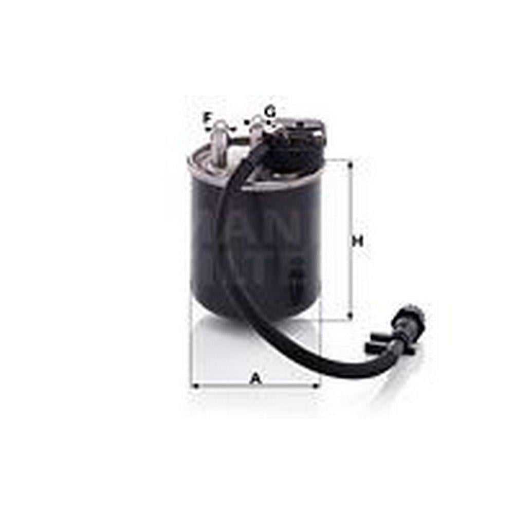 YAKIT FILTRESI (SENSORSUZ) MERCEDES W203 00>07 W204 07>14 C219 05>10 W211 05>08 W221 05>13 VITO W639