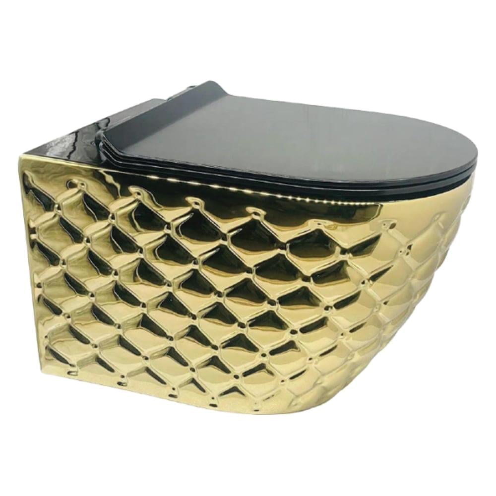 Arvitsa Desenli Gold-Siyah Asma Klozet