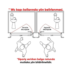 Bravo Saten Kapı Kolu WC