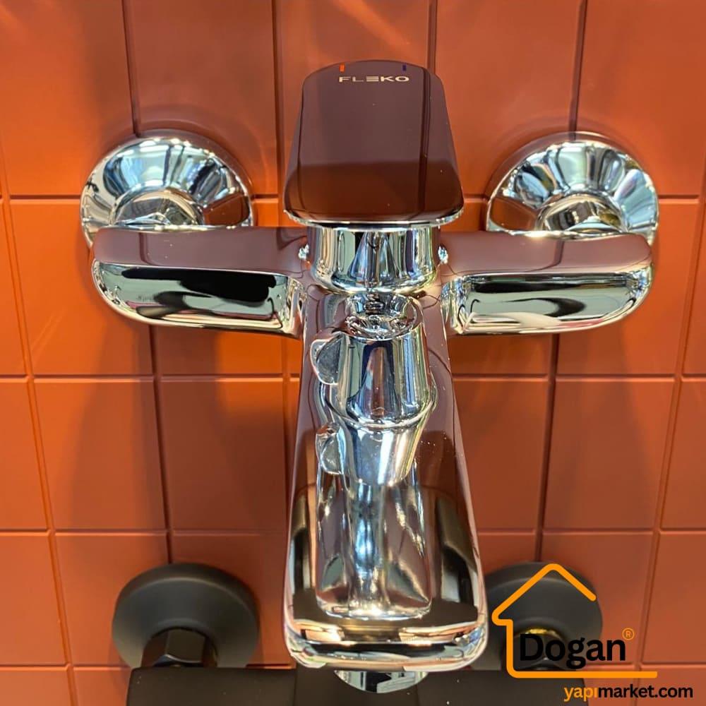 FLEKO Mob Banyo Bataryası Krom 
