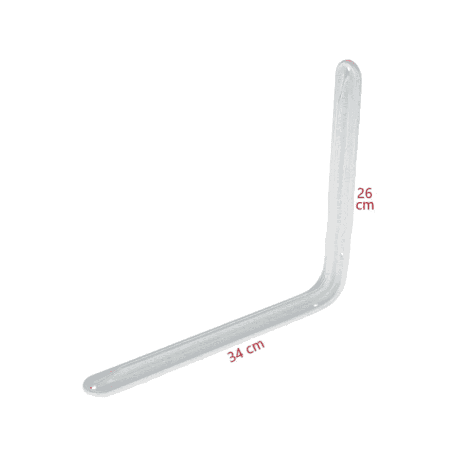 Flore Beyaz Raf Altı L Ayak 26×34
