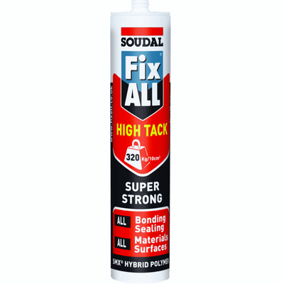Soudal Fix All Yüksek Güçlü High Tack Montaj Yapıştırıcısı Beyaz 290 ML