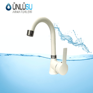 ÜnlüSu Delta Lavabo Bataryası Beyaz