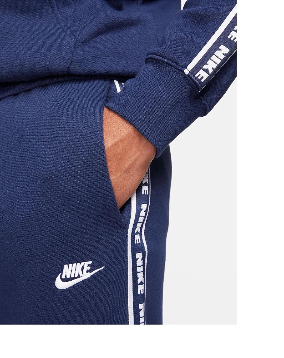 Nike Lacivert Erkek Kapüşon Yaka Uzun Eşofman Takımı
