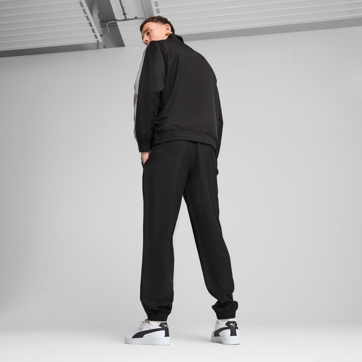 Puma Colorblock Erkek Siyah Eşofman Takımı