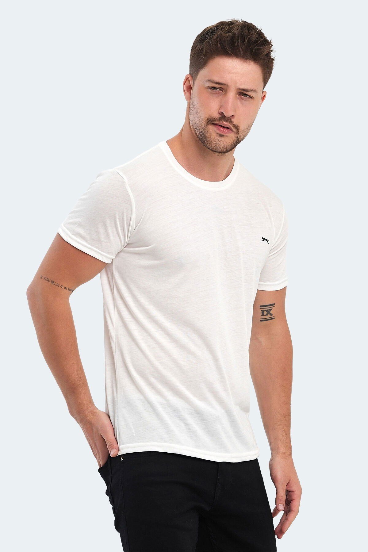 Slazenger KOBINA I Erkek Beyaz Tişört