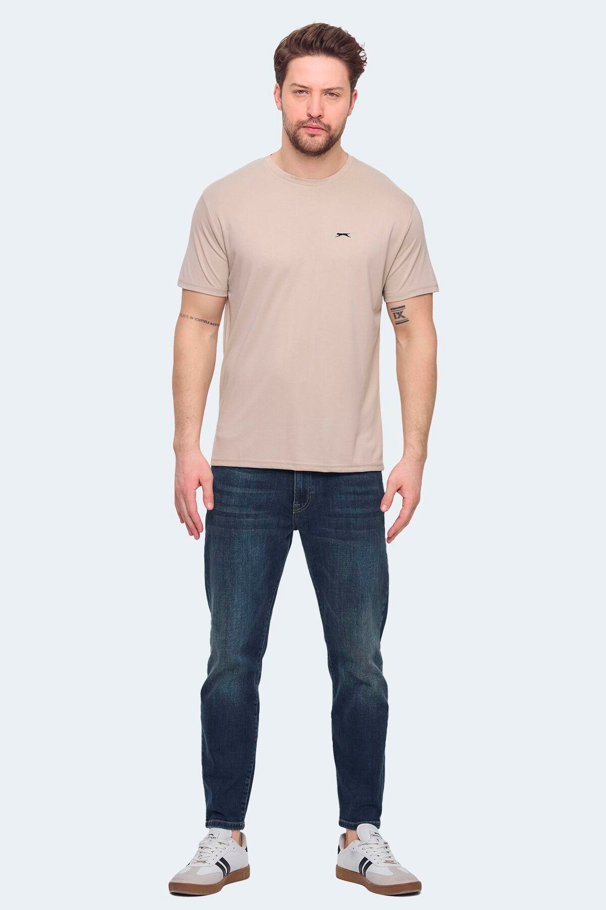 Slazenger KRATER Erkek Bej Tişört