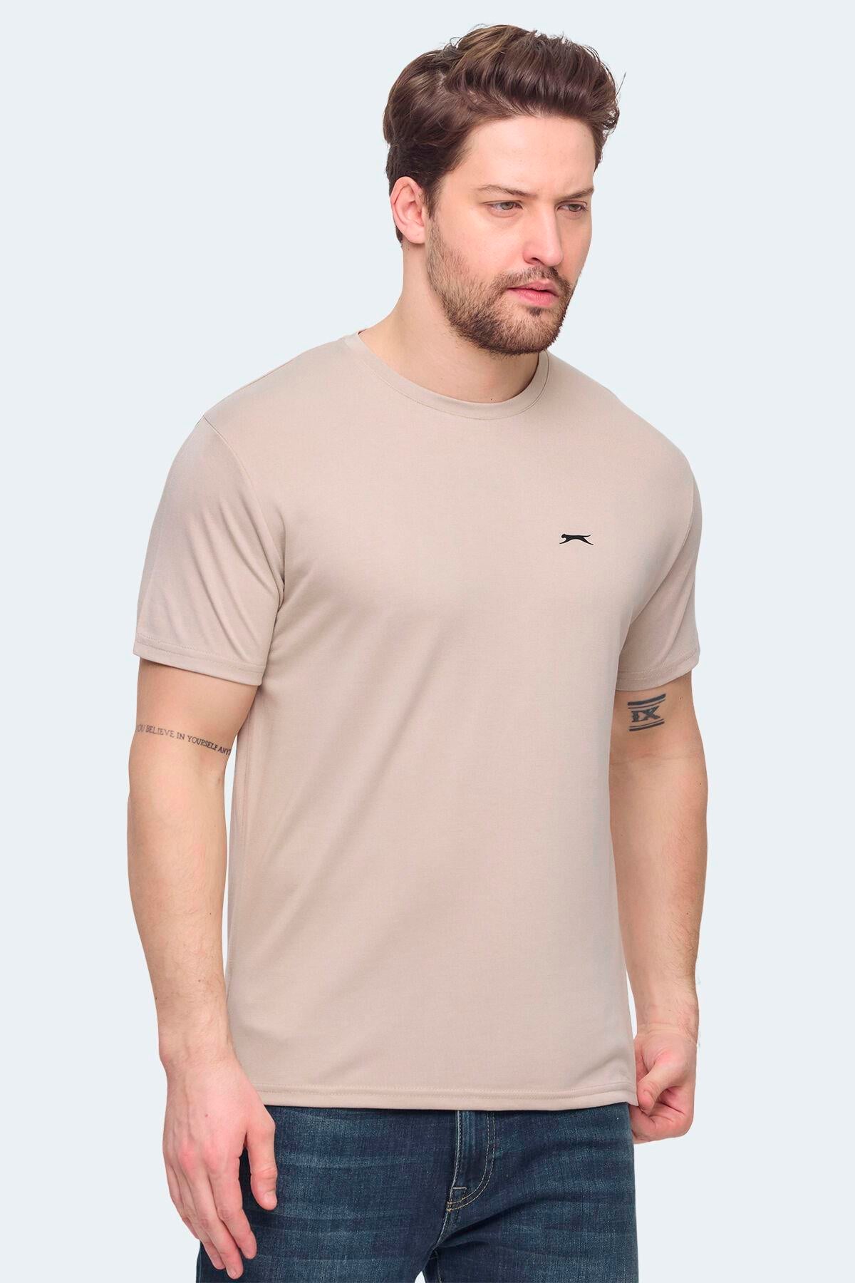 Slazenger KRATER Erkek Bej Tişört