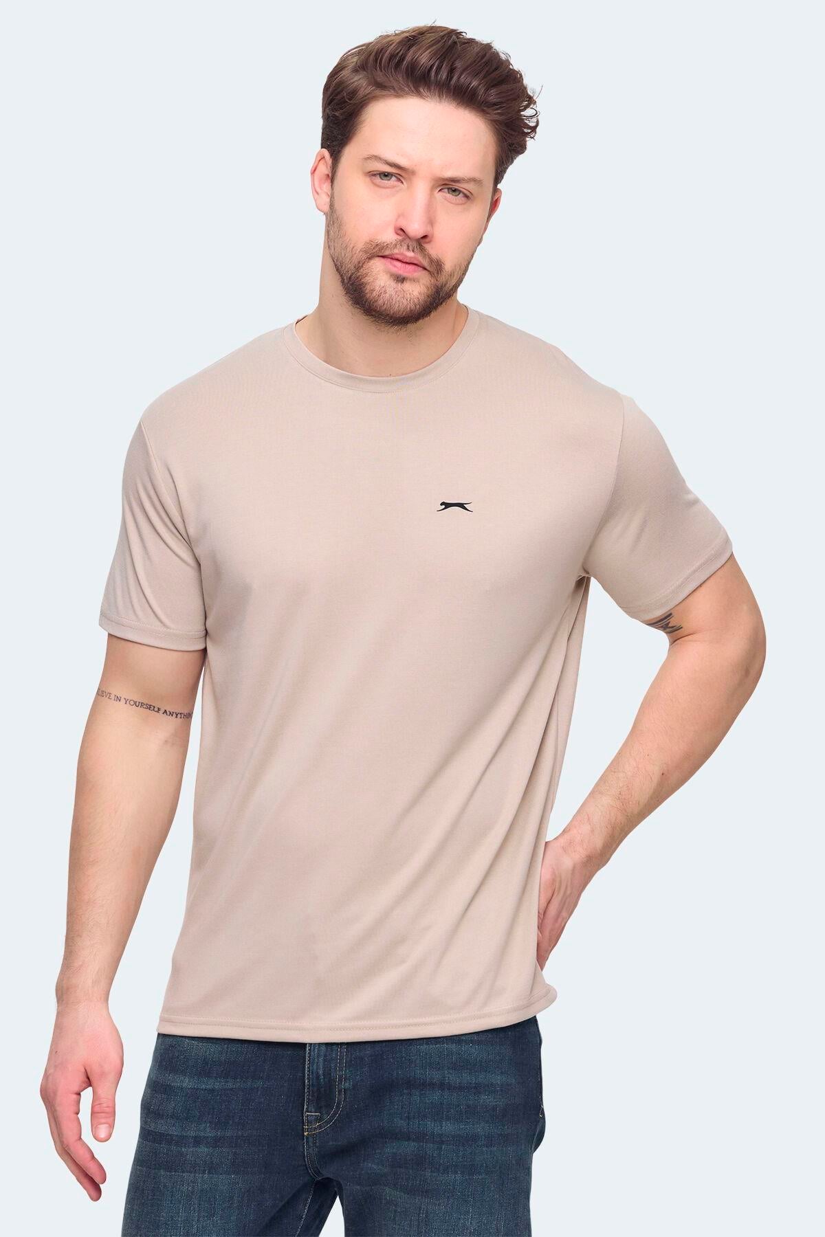 Slazenger KRATER Erkek Bej Tişört