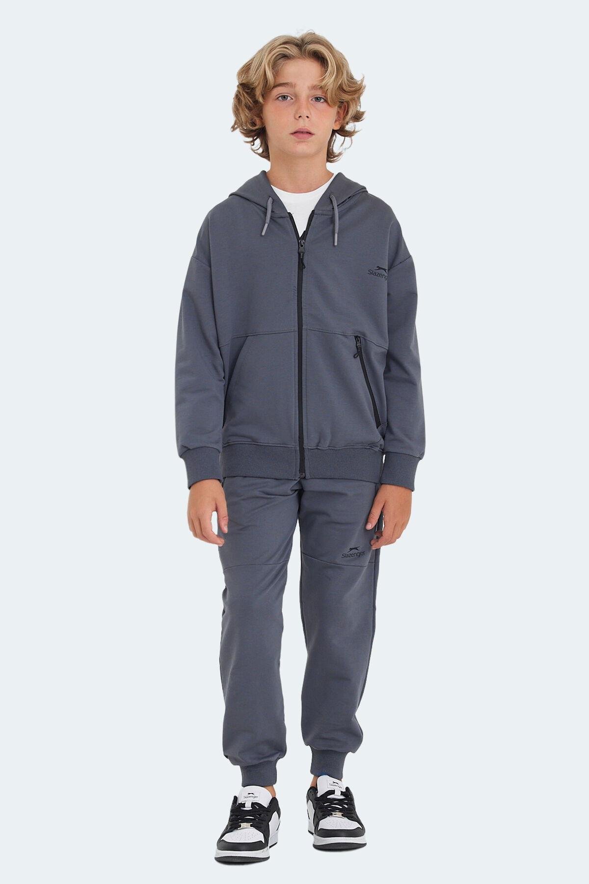 Slazenger LOCAL Unisex Çocuk Eşofman Takımı Koyu Gri
