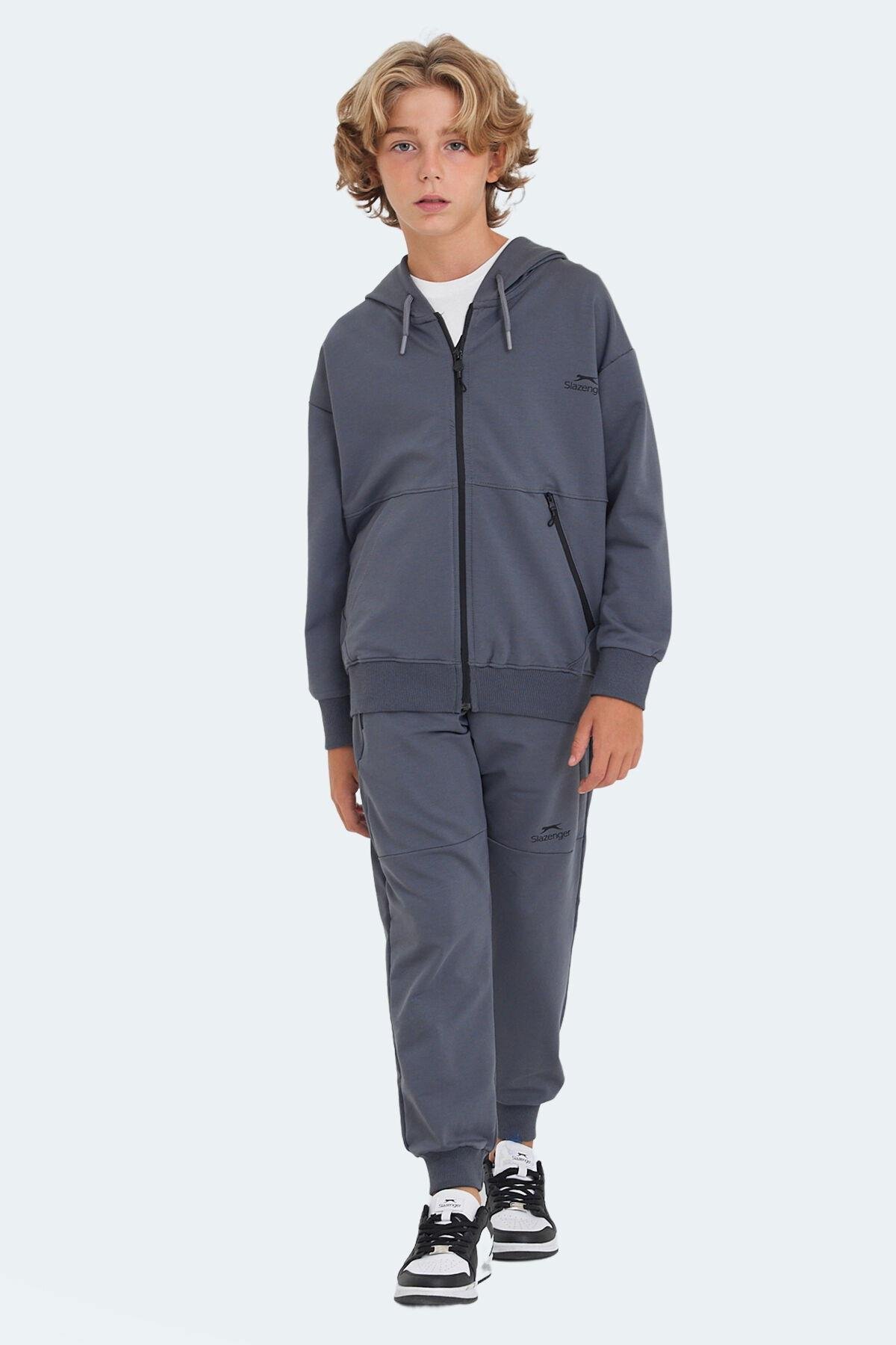 Slazenger LOCAL Unisex Çocuk Eşofman Takımı Koyu Gri
