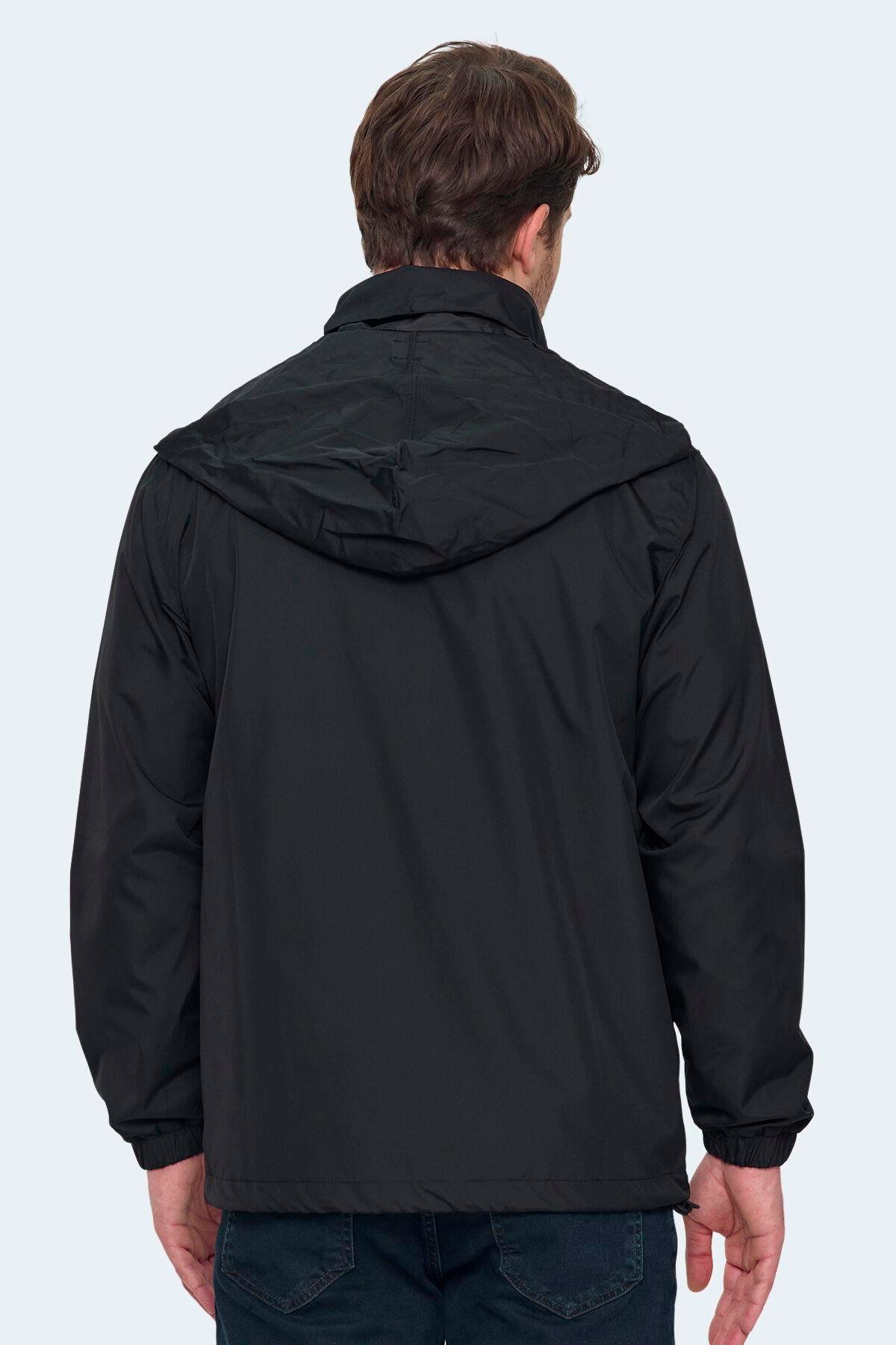 Slazenger RAREN Erkek Siyah Yağmurluk
