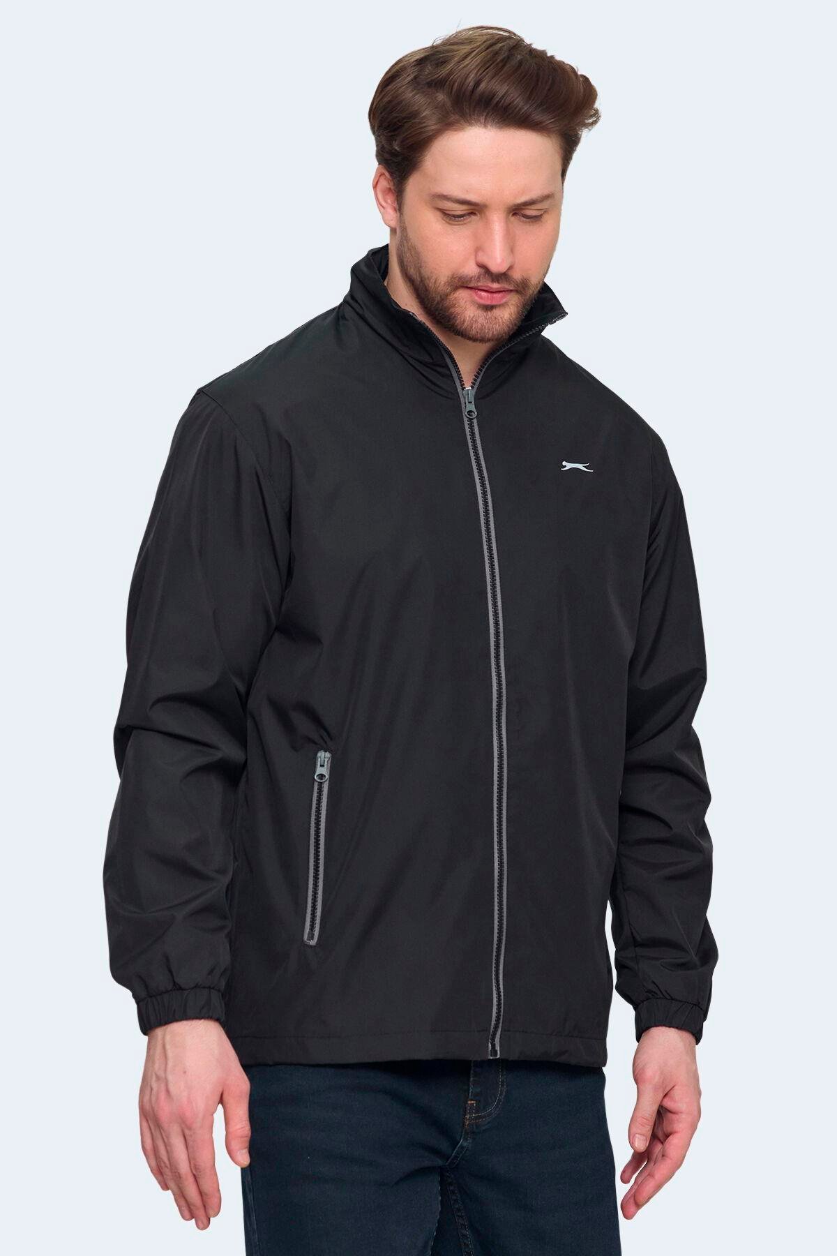 Slazenger RAREN Erkek Siyah Yağmurluk