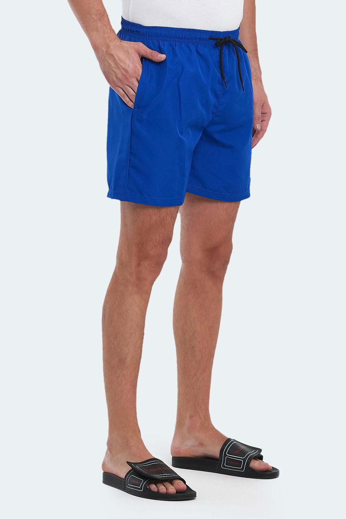 Slazenger RENO Erkek Cepli Deniz Şortu Saks Mavi Mayo