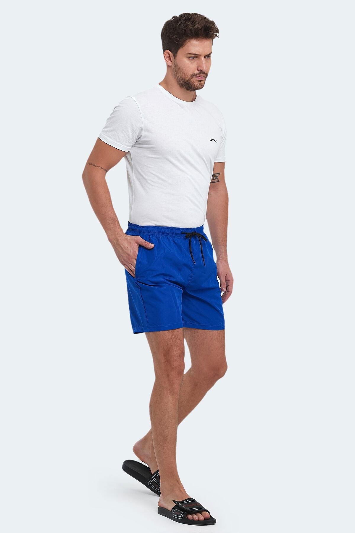 Slazenger RENO Erkek Cepli Deniz Şortu Saks Mavi Mayo