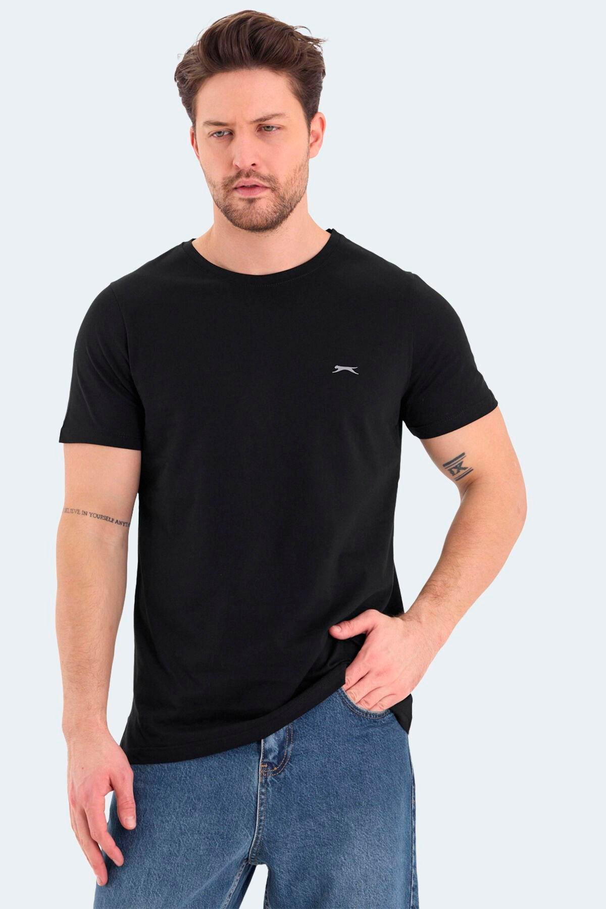 Slazenger ROSALVA Erkek Siyah Tişört