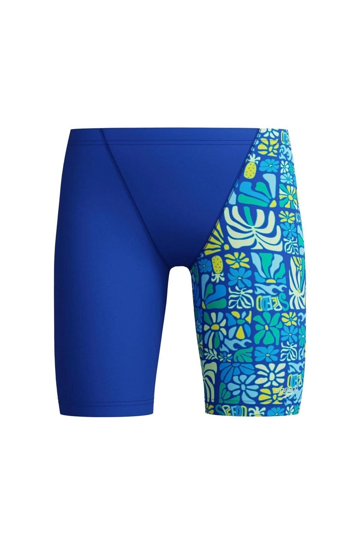 Spedo Boys Printed V-Cut Jammer Blue Erkek Yüzücü Mayosu 