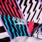 Speedo Allover Digital Starback Kadın Yüzücü Mayosu