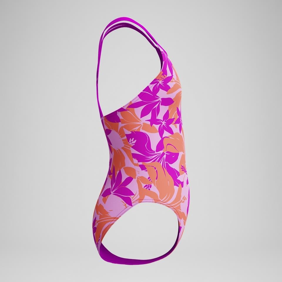 Speedo Baskılı Twinstrap Kız Çocuk Mayosu