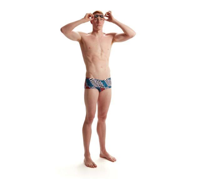Speedo Erkek 13.5cm Club Training Allover Erkek Yüzücü Mayosu