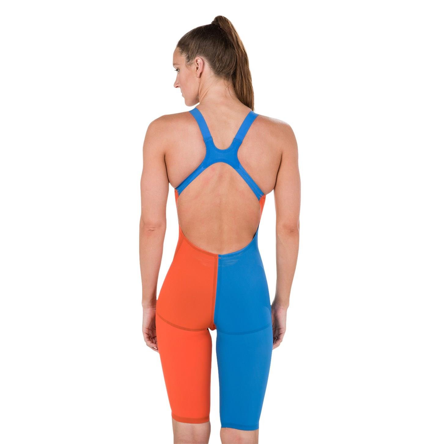 Speedo LZR Racer Elite 2 Sırtı Açık Kneesuit Kadın Yarış Mayosu