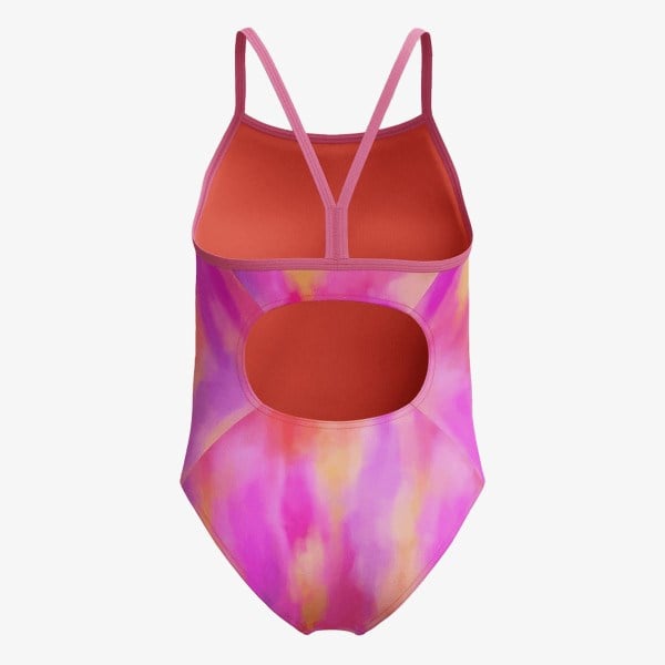 Speedo Print Thinstrap One Piece Yüzücü Kız Çocuk Mayosu
