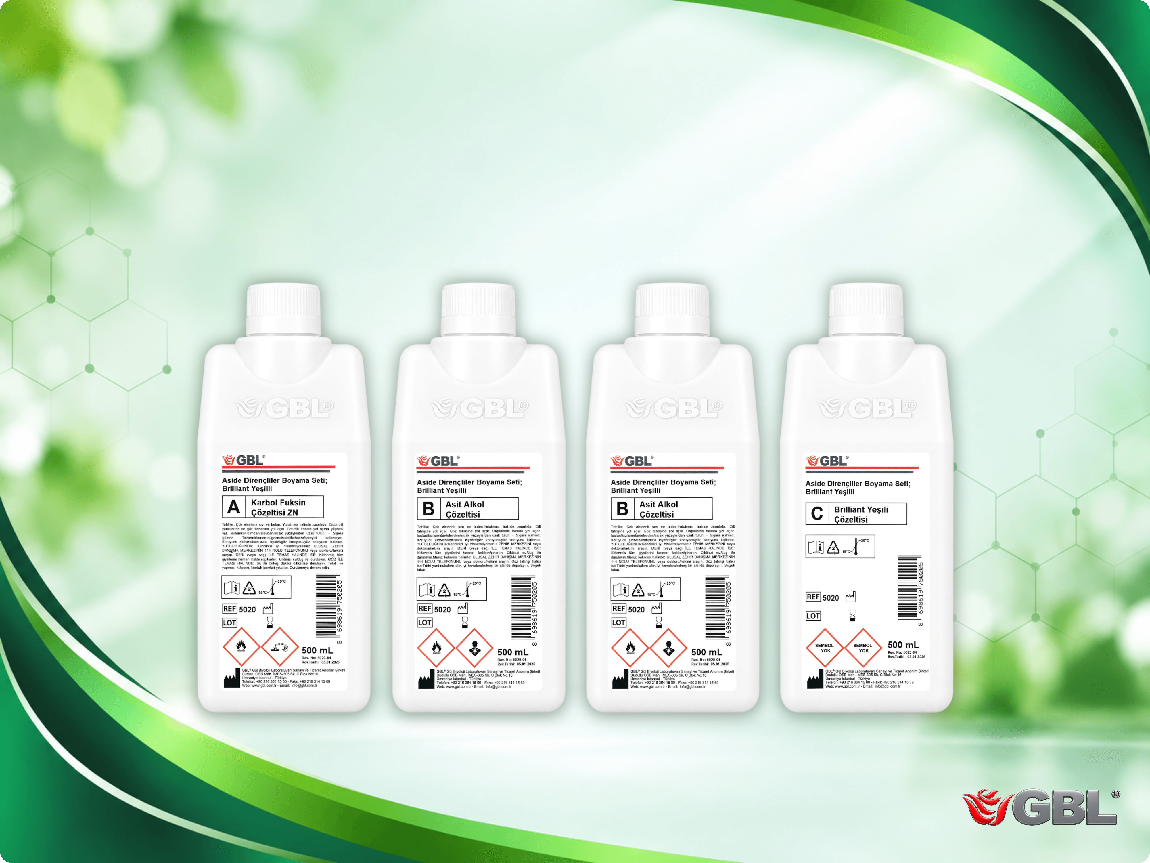 Aside Dirençliler Boyama Seti; Parlak Yeşilli, 500 ml, 1000 Test