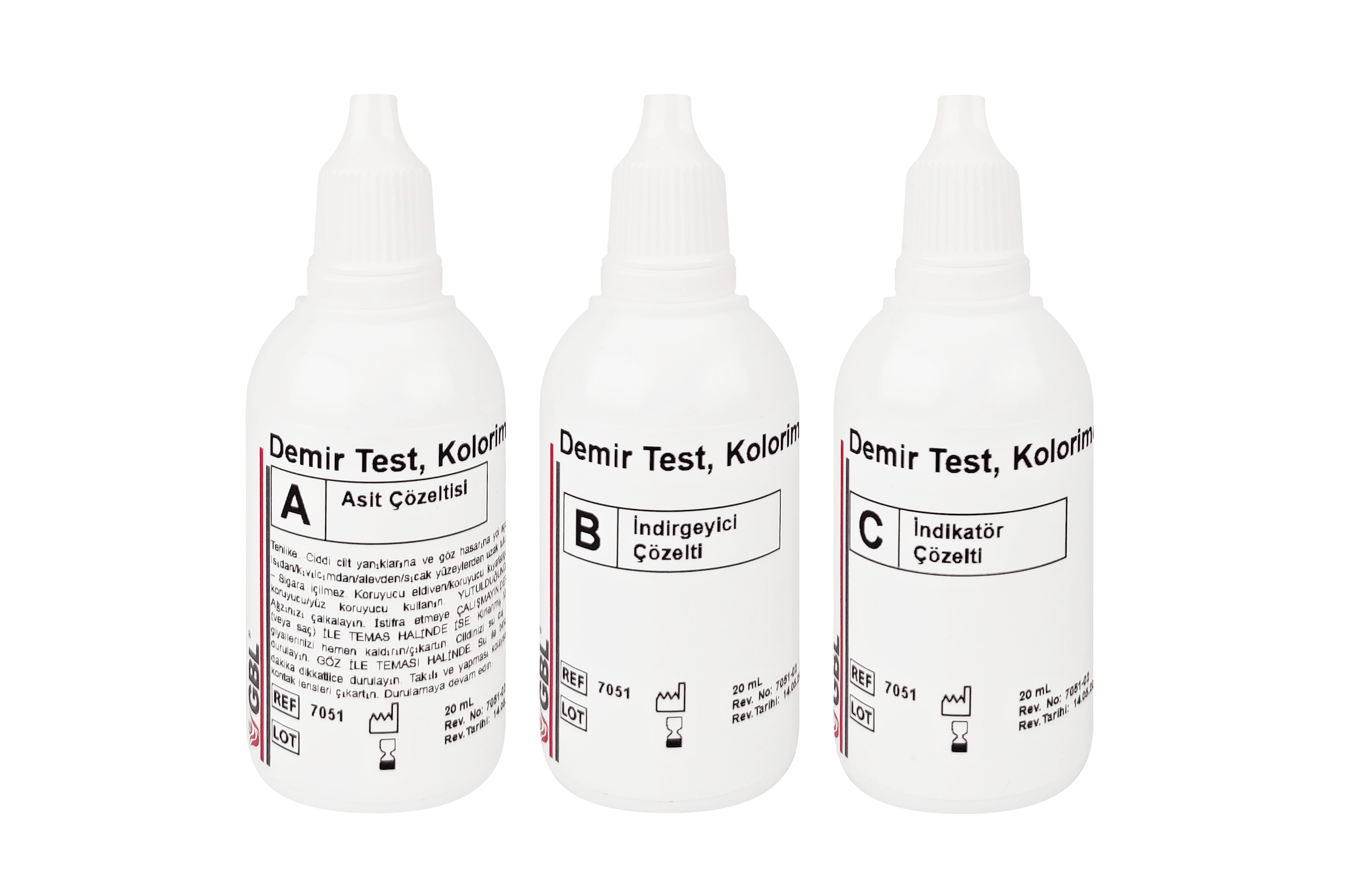 Demir Test, Kolorimetrik, 20 mL