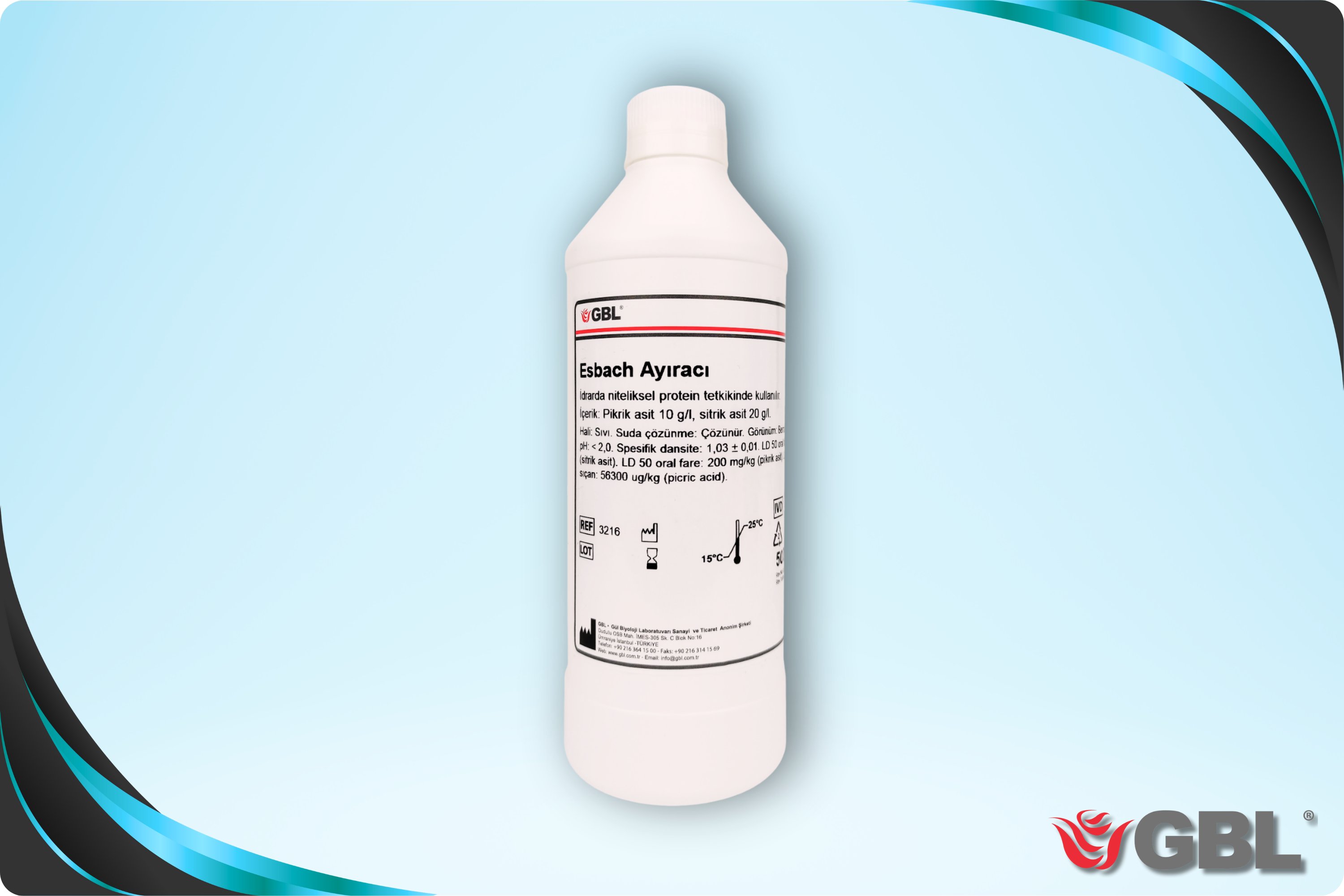 Esbach Ayıracı, 500 mL