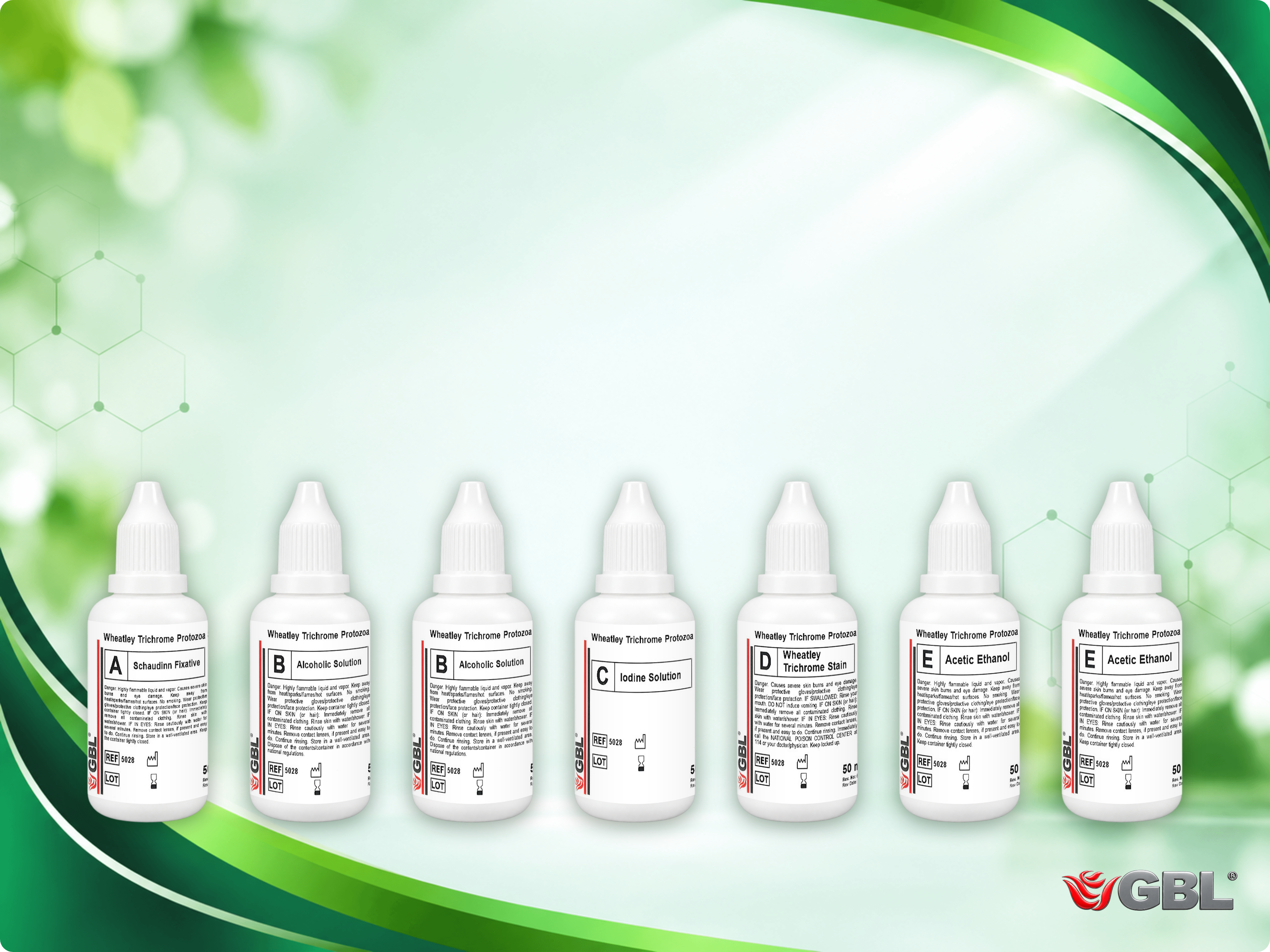 Wheatley Trikrom Protozoa Boyama Seti, 50 ml, 100 Test