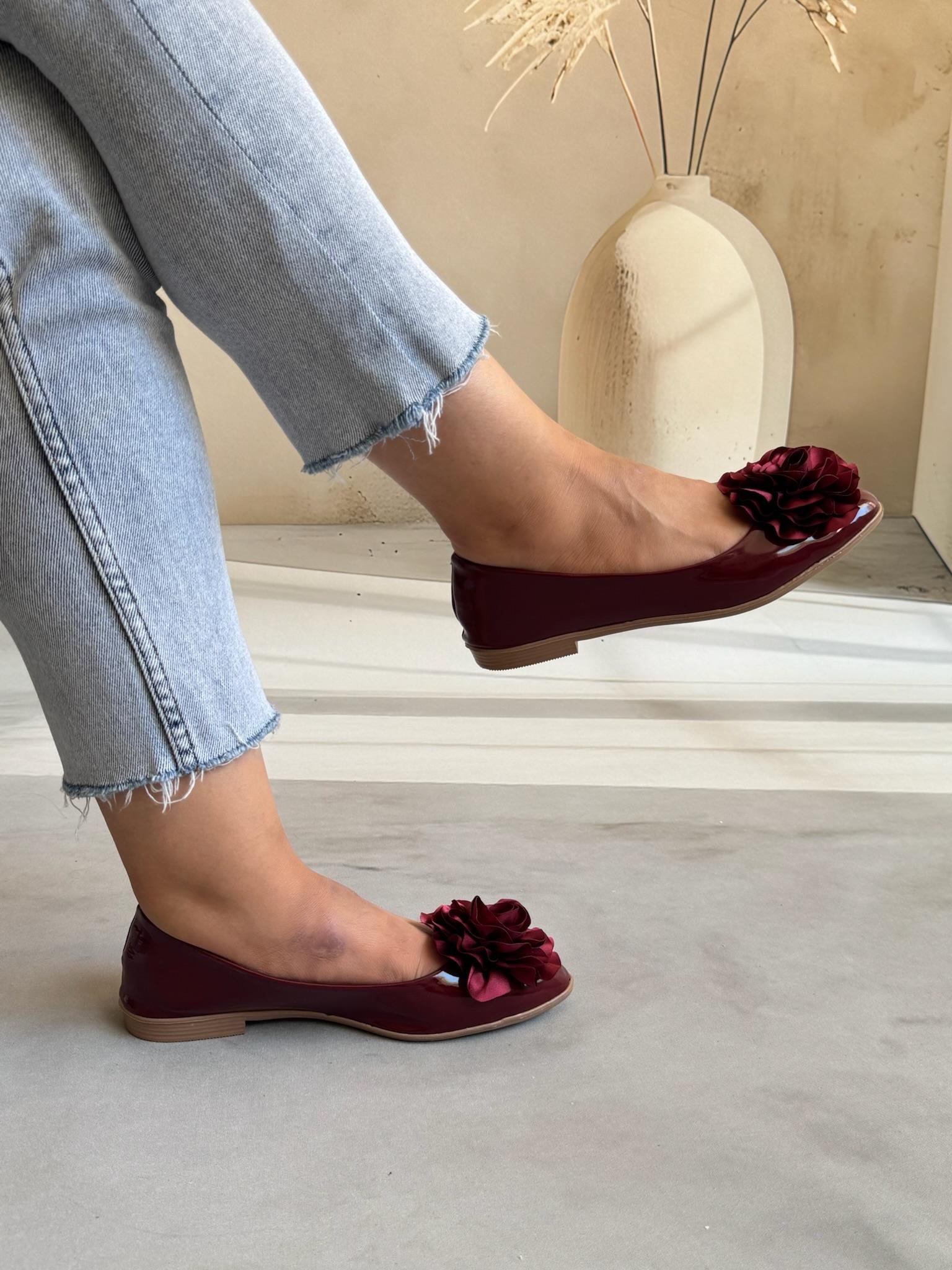 SHR güllü bordo babet