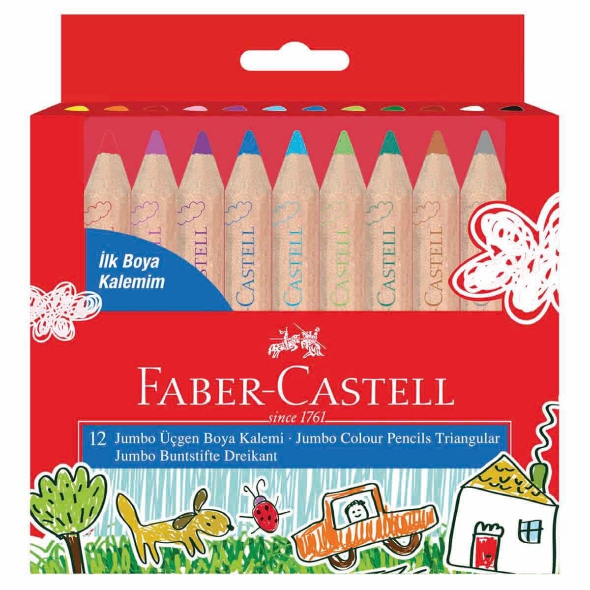 FABER CASTEL 12 JUMBO 12 BOYA KALEMİ