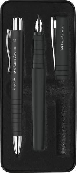 FABER CASTELL POLY BALL HEDİYE KALEM SETİ BLACK