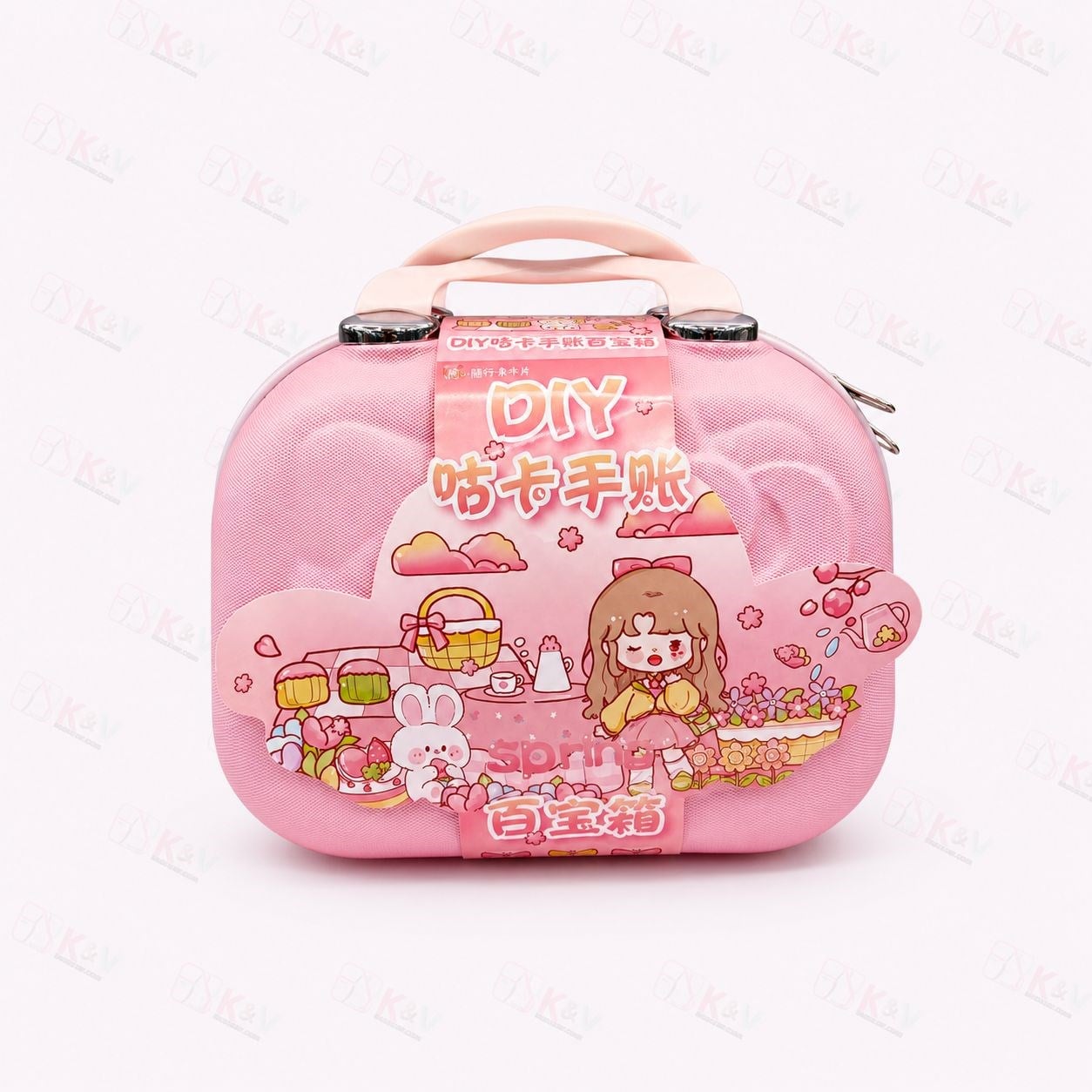 KVSHOPHELLO KİTTY İÇİ DOLU STİCKER VALİZİ