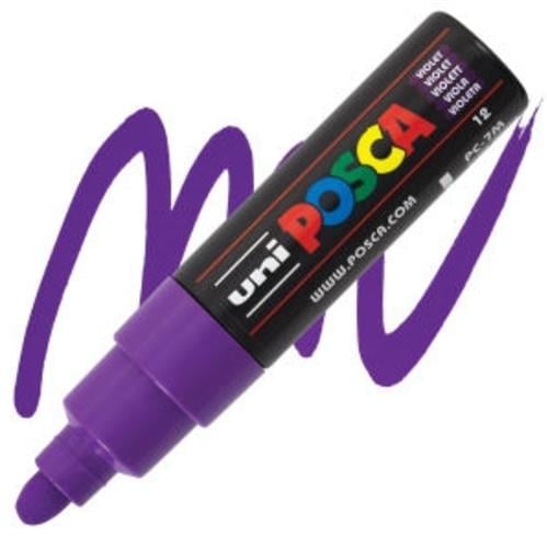 ÜNİBALLUNİ POSCA 4.5MM SU BAZLI MARKER KALEM MOR