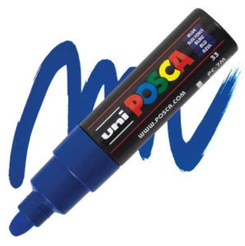 ÜNİBALLUNİ POSCA 8.0MM SU BAZLI MARKER KALEM MAVİ