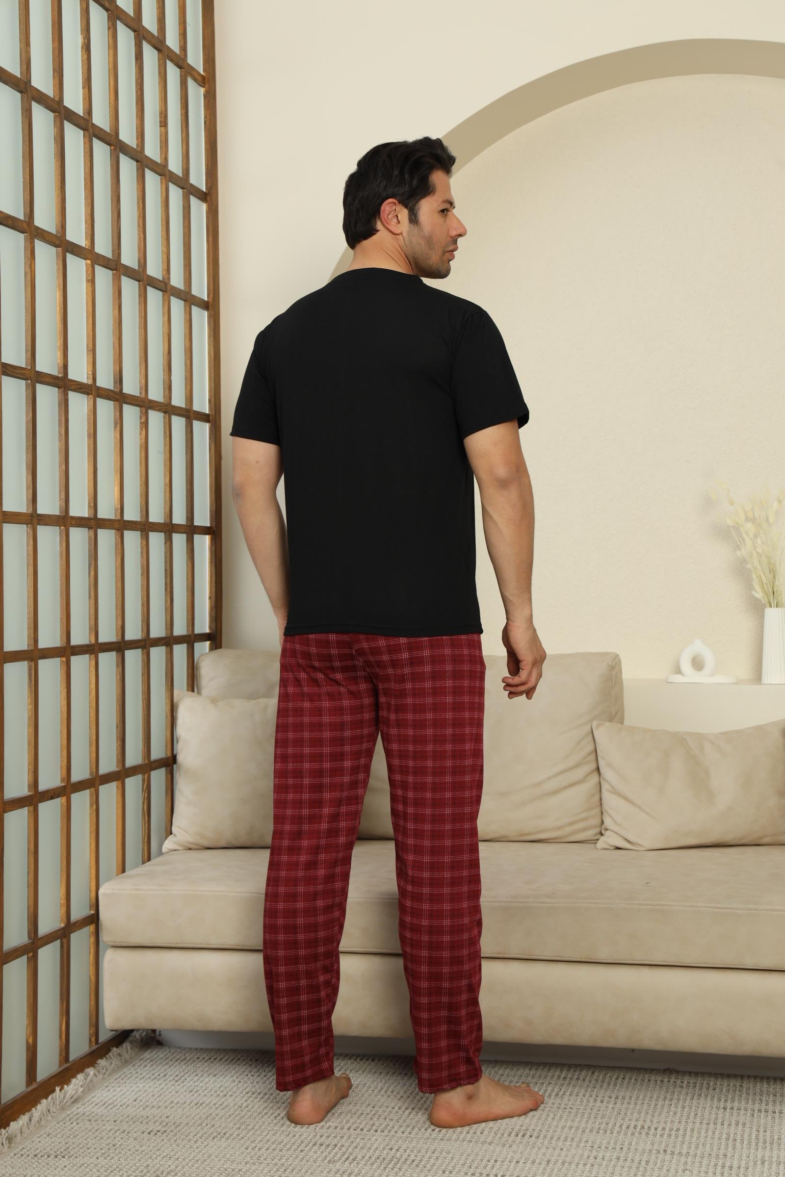 EKOSE PENYE ERKEK KISA KOL PIJAMA TAKIMI