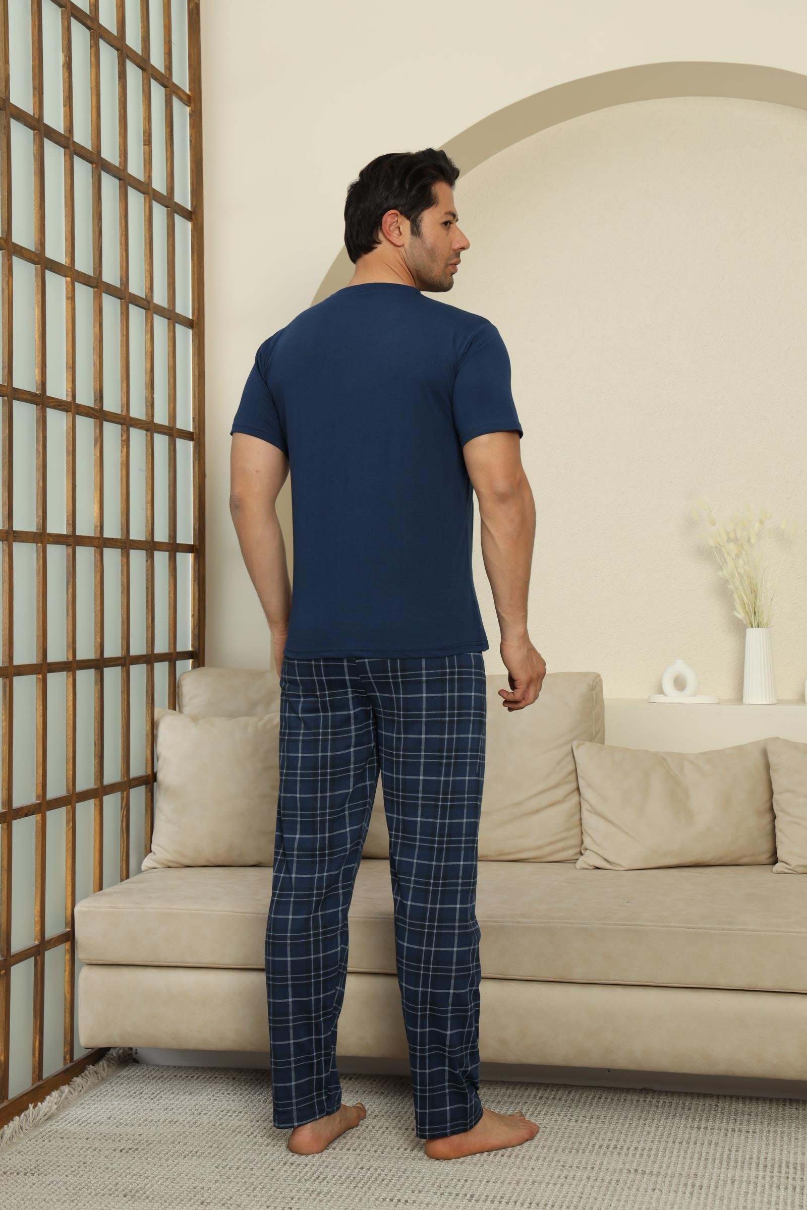 EKOSE PENYE ERKEK KISA KOL PIJAMA TAKIMI