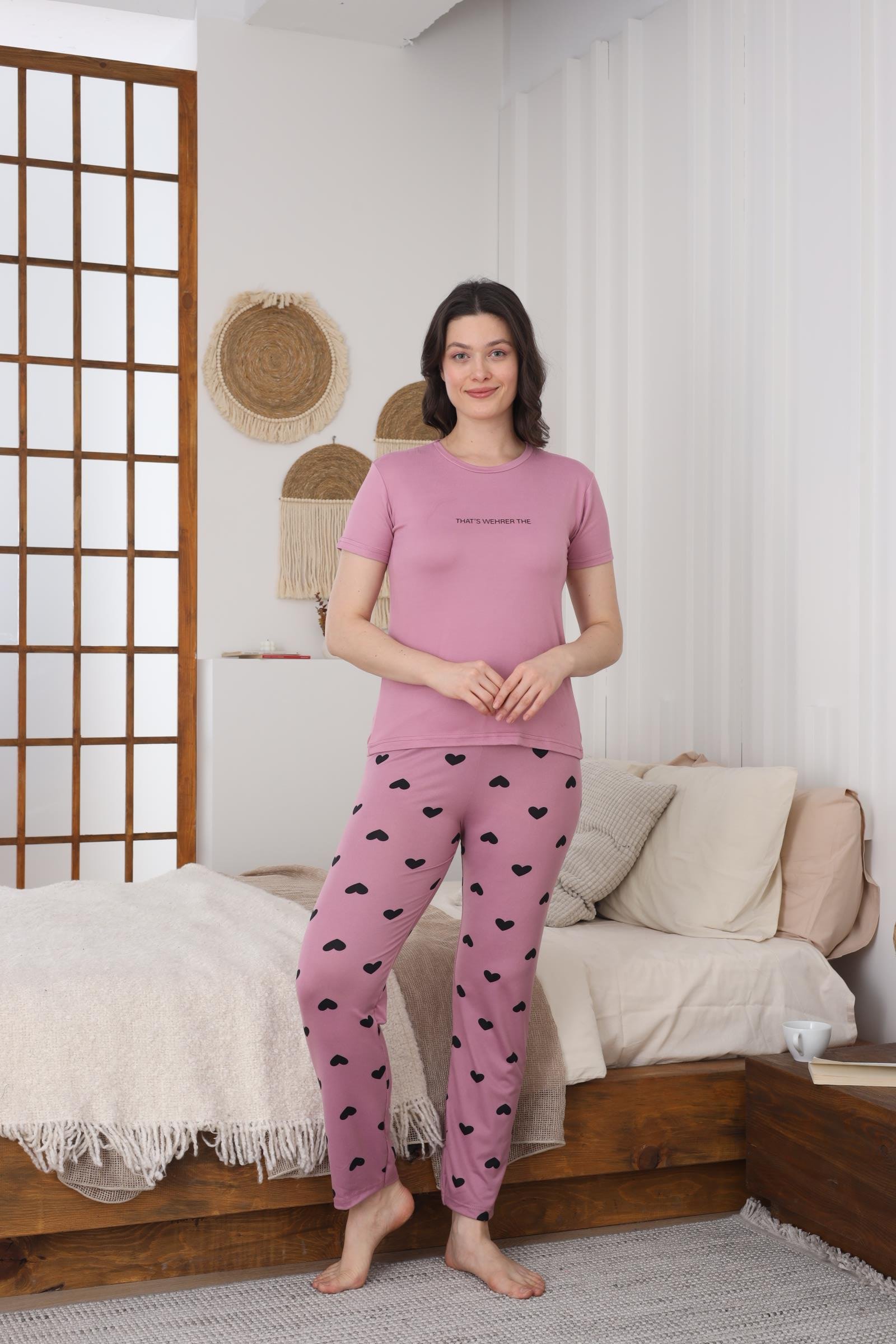 Kadın Milan Kısa Kol Pijama Takımı