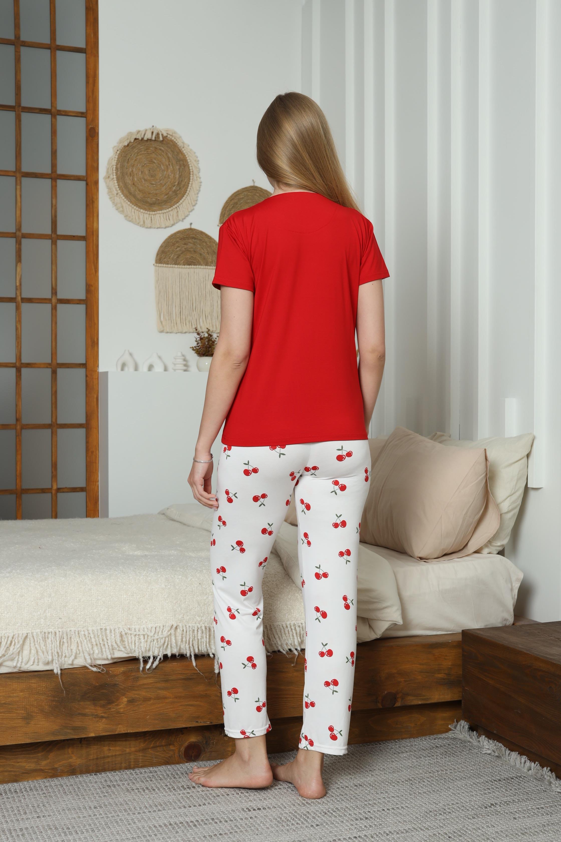 Kadın Milan Kısa Kol Pijama Takımı